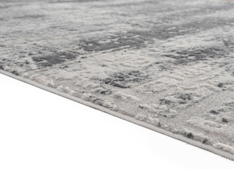 Floor Rugs - 150" x 180" x 0.36" Grey Polyester/Olefin Oversize Rug