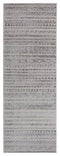 Cheap Runner Rugs - 31" x 86" x 0.39" Grey Polyester/Olefin Runner Rug