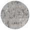Floor Rugs - 94" x 94" x 0.39" Grey Polyester/Olefin Round Rug