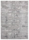 Gray Area Rug - 118" x 158" x 0.39" Grey Polyester/Olefin Oversize Rug