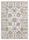 Room Rugs - 23" x 36" x 0.79" Beige Microfiber/Polyester Accent Rug