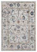 Blue Rug - 63" x 86" x 0.79" Beige Microfiber/Polyester Area Rug