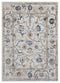 Blue Rug - 63" x 86" x 0.79" Beige Microfiber/Polyester Area Rug