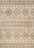 Cream Area Rug - 94" x 126" x 0.39" Cream Polyester Oversized Rug