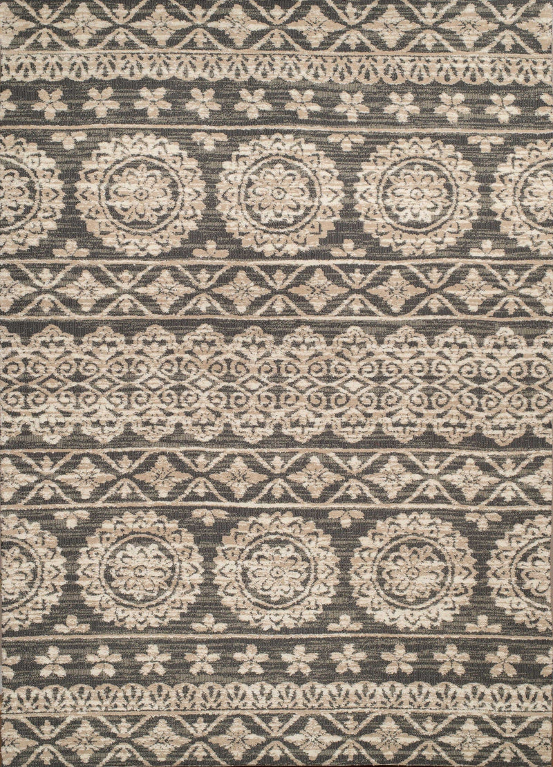 Entryway Runner Rug - 31" x 47" x 0.39" Taupe Polyester Runner Rug