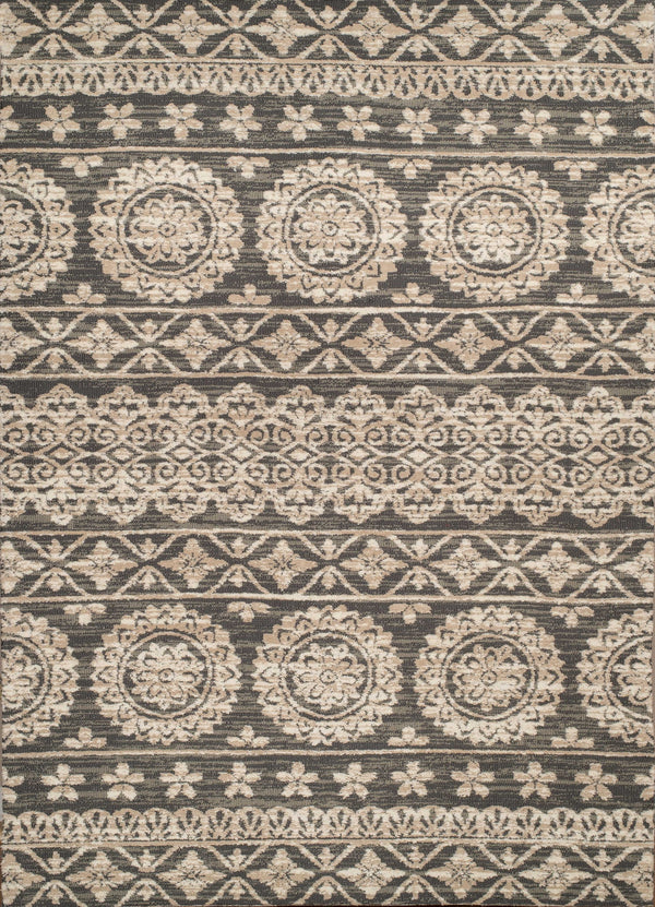 Rugs - 31" x 90" x 0.39" Taupe Polyester Mat Rug