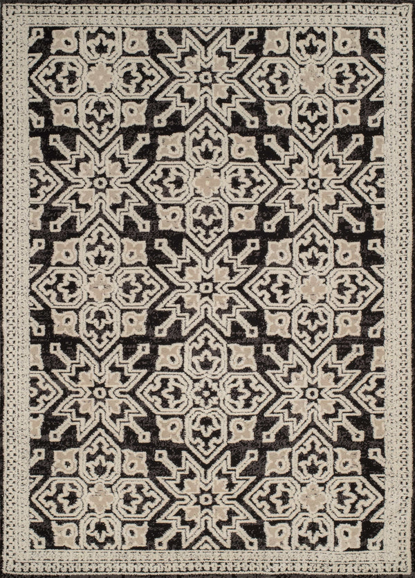 Rugs - 63" x 90" x 0.39" Onyx Polyester Area Rug