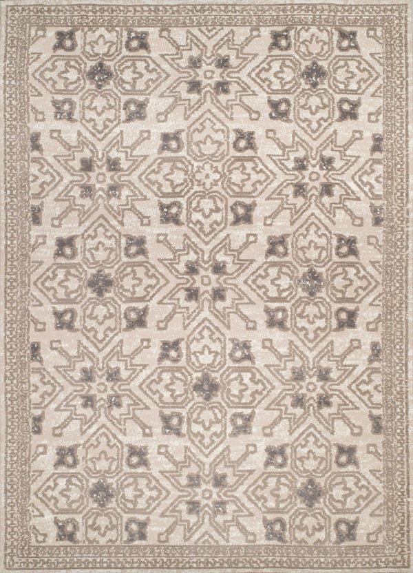 Entryway Runner Rug - 31" x 47" x 0.39" Cream Polyester Runner Rug