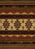 Entryway Runner Rug - 23" x 86" x 0.4" Auburn Polypropylene Runner Rug