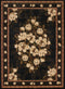 Entryway Runner Rug - 23" x 86" x 0.4" Black Polypropylene Runner Rug