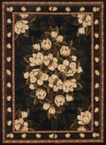 Large Rugs - 94" x 126" x 0.4" Black Polypropylene Oversize Rug