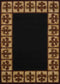 Natural Rug - 94" x 126" x 0.4" Black Polypropylene Oversize Rug