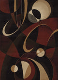 Outdoor Runner Rug - 23" x 86" x 0.4" Auburn Polypropylene Runner Rug