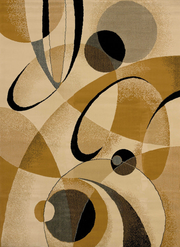 Room Rugs - 63" x 86" x 0.4" Berber Polypropylene Area Rug
