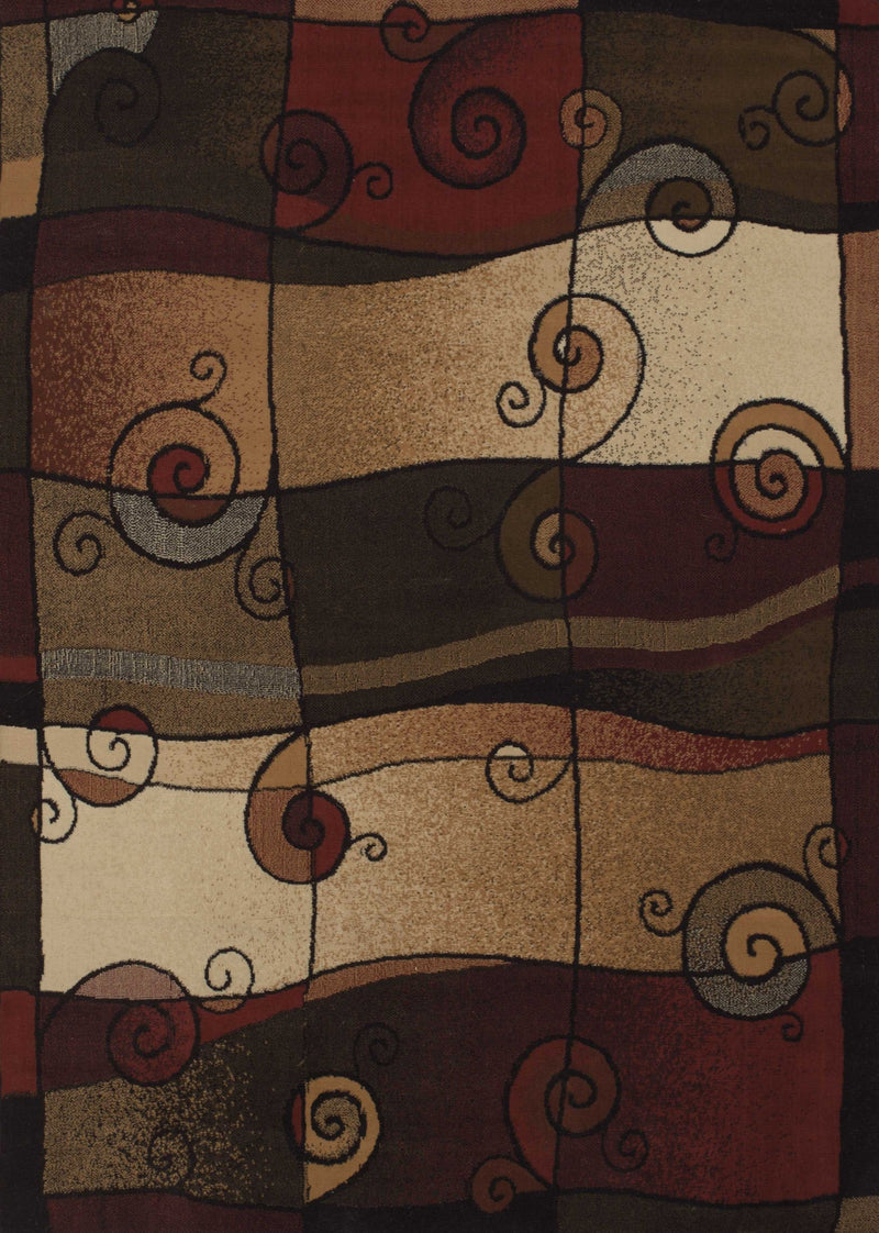 Outdoor Runner Rug - 23" x 86" x 0.4" Olive Polypropylene Runner Rug