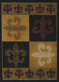 Carpet Depot - 22" x 36" x 0.4" Olive Polypropylene Accent Rug