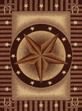 Outdoor Runner Rug - 23" x 86" x 0.4" Auburn Polypropylene Runner Rug