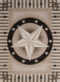 Outdoor Runner Rug - 23" x 86" x 0.4" Shiitake Polypropylene Runner Rug