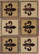 Outdoor Runner Rug - 23" x 86" x 0.4" Linen Polypropylene Runner Rug