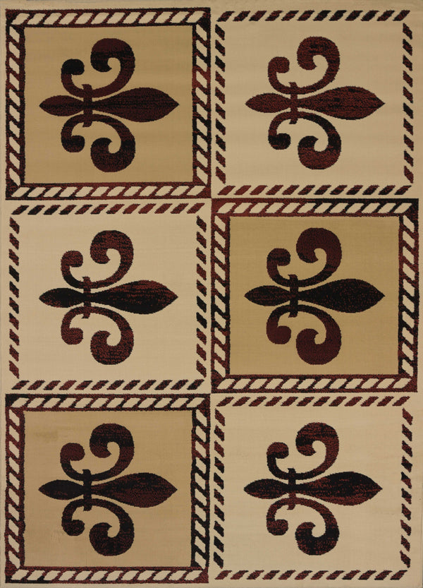 Outdoor Runner Rug - 23" x 86" x 0.4" Linen Polypropylene Runner Rug
