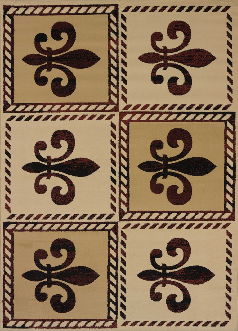 Outdoor Runner Rug - 23" x 86" x 0.4" Linen Polypropylene Runner Rug