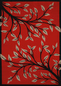 Outdoor Runner Rug - 23" x 86" x 0.4" Garnet Polypropylene Runner Rug
