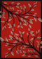 Outdoor Runner Rug - 23" x 86" x 0.4" Garnet Polypropylene Runner Rug