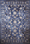 Area Rugs - 31" x 47" x 0.43" Midnight Polypropylene/Polyester Mat Rug