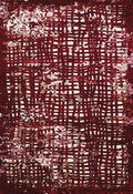 Gray Area Rug - 31" x 47" x 0.43" Garnet Polypropylene/Polyester Mat Rug