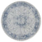 Blue Rug - 94" x 94" x 0.31" Denim Blue Olefin Round Rug