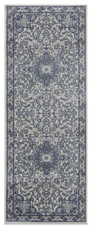 Outdoor Runner Rug - 31" x 86" x 0.31" Cream Olefin Runner Rug