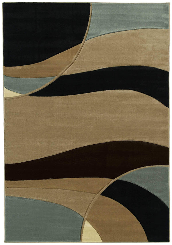 Outdoor Runner Rug - 31" x 88" x 0.47" Smoke Blue Polypropylene Runner Rug