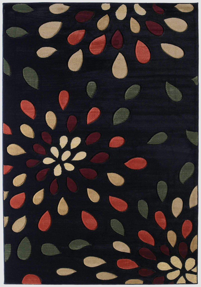 Carpet Depot - 22" x 32" x 0.47" Onyx Polypropylene Accent Rug