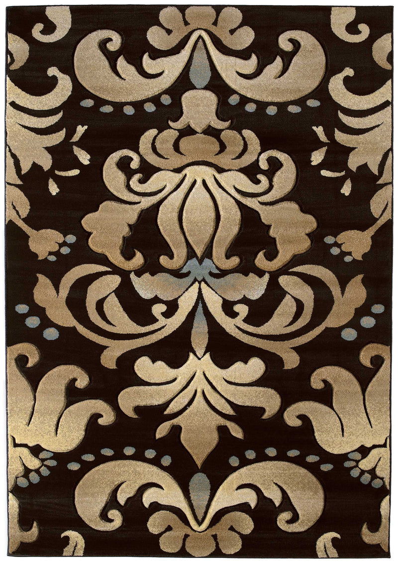 Large Area Rugs Cheap - 94" x 126" x 0.47" Smoke Blue Polypropylene Oversize Rug