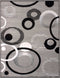 Silver Rug - 33" x 39" x 0.31" Silver Polypropyelene Accent Rug