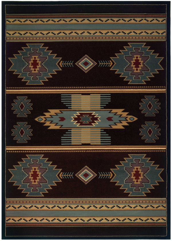 Rugs - 31" x 88" x 0.47" Smoke Blue Polypropylene Runner Rug