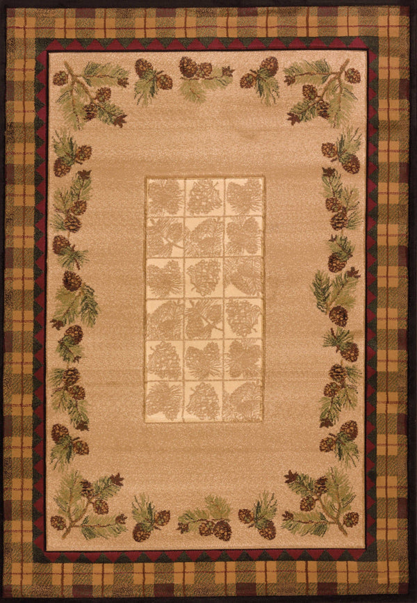 Large Living Room Rugs - 94" x 126" x 0.47" Toffee Polypropylene Oversize Rug