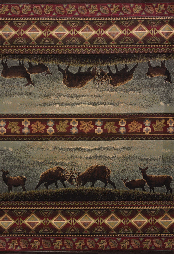 Home Decorators Collection Rugs - 22" x 32" x 0.47" Smoke Blue Polypropylene Accent Rug