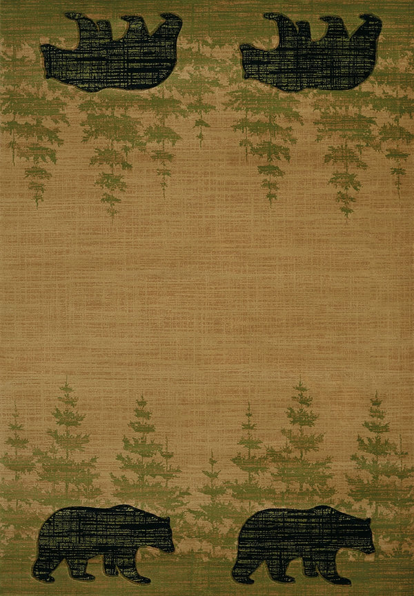 Affordable Rugs - 94" x 126" x 0.47" Beige Polypropylene Oversize Rug