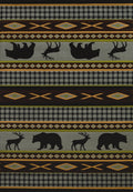 Blue Rug - 22" x 32" x 0.47" Blue Polypropylene Accent Rug