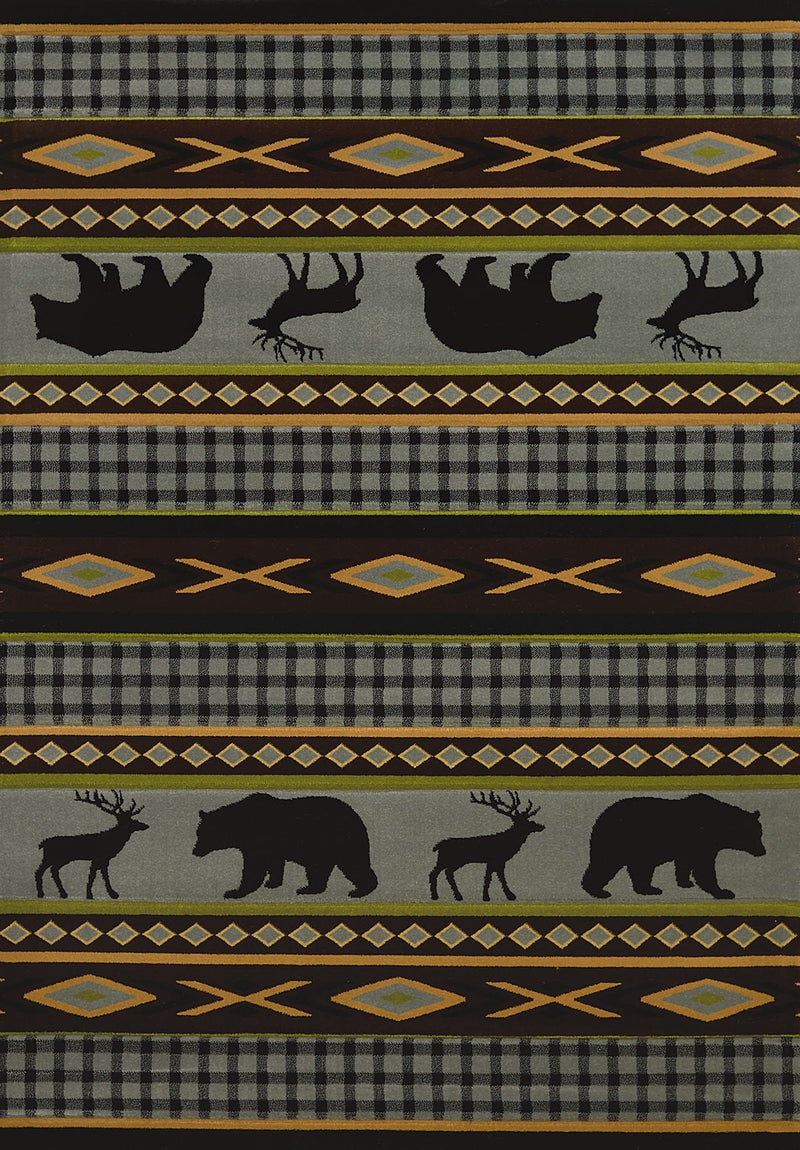 Blue Rug - 22" x 32" x 0.47" Blue Polypropylene Accent Rug