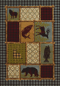 Large Living Room Rugs - 94" x 126" x 0.47" Multi Polypropylene Oversize Rug