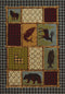 Large Living Room Rugs - 94" x 126" x 0.47" Multi Polypropylene Oversize Rug