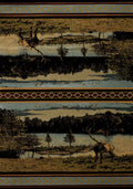 Blue Rug - 22" x 32" x 0.47" Blue Polypropylene Accent Rug