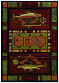 Living Room Rugs - 31" x 88" x 0.47" Terracotta Polypropylene Runner Rug