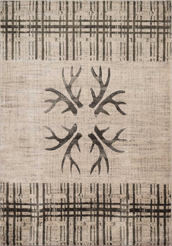 Rug Mat - 31" x 50" x 0.47" Grey Polypropylene MatRug