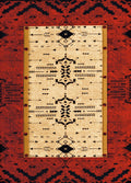 Living Room Rugs - 31" x 88" x 0.47" Terracotta Polypropylene RunnerRug