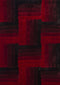 Red Rug - 94" x 126" x 1.2" Red Polyester Oversize Rug