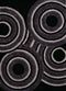 Black Rug - 63" x 86" x 1.2" Black Polyester Area Rug