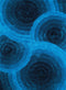 Blue Rug - 22" x 26" x 1.2" Blue Polyester Accent Rug
